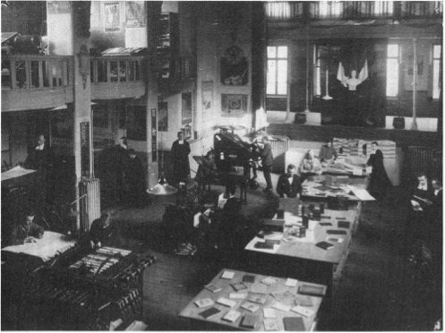 Kunstdrukschool Sint-Lucas, Parnassus, 26 februari 1929 (Foto archief Erik Dekeyser).
