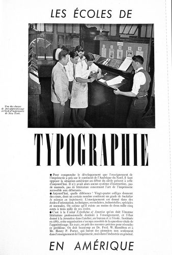 Article on American design schools, AMG 58 (July 1937).