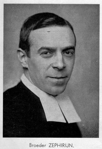 Portret Jan Peeters (broeder Zephirijn), Grafiek, no. 1 (1936).